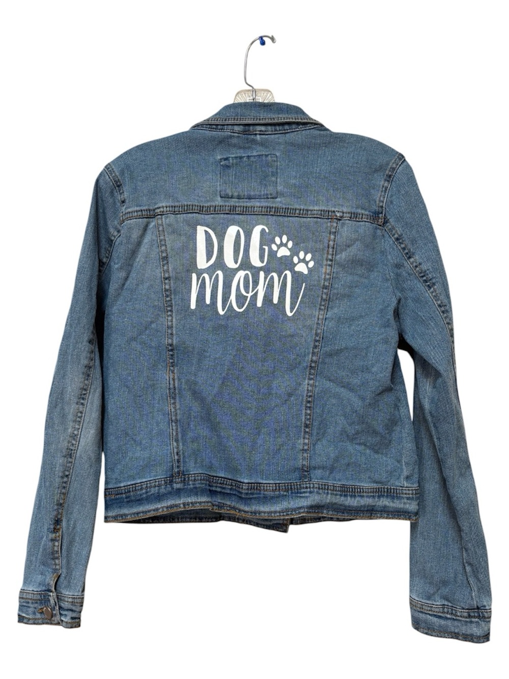 Dog Mom Blue Denim Jacket - Women's Jean Jacket